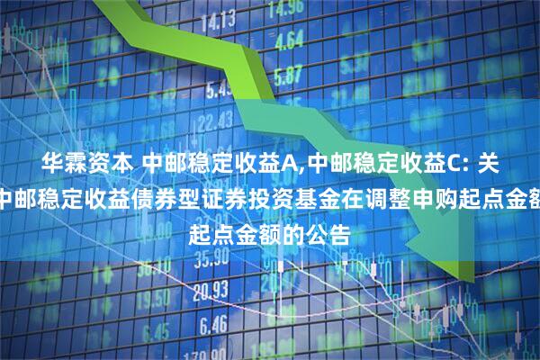 华霖资本 中邮稳定收益A,中邮稳定收益C: 关于旗下中邮稳定收益债券型证券投资基金在调整申购起点金额的公告