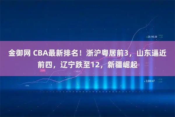 金御网 CBA最新排名！浙沪粤居前3，山东逼近前四，辽宁跌至12，新疆崛起